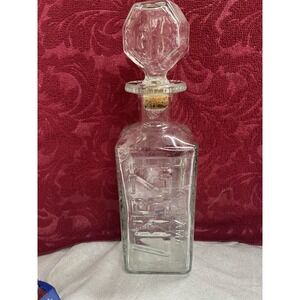 Walkers Deluxe‎ Bourbon Decanter  License Plate VTG 70s  AL, LA, IOWA, NJ (1515)